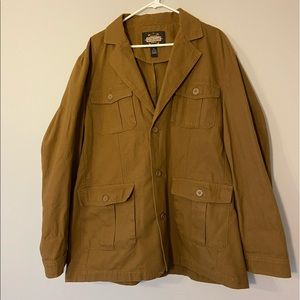 Vintage XXL Sportsman’s Guide Brown Denim Jacket